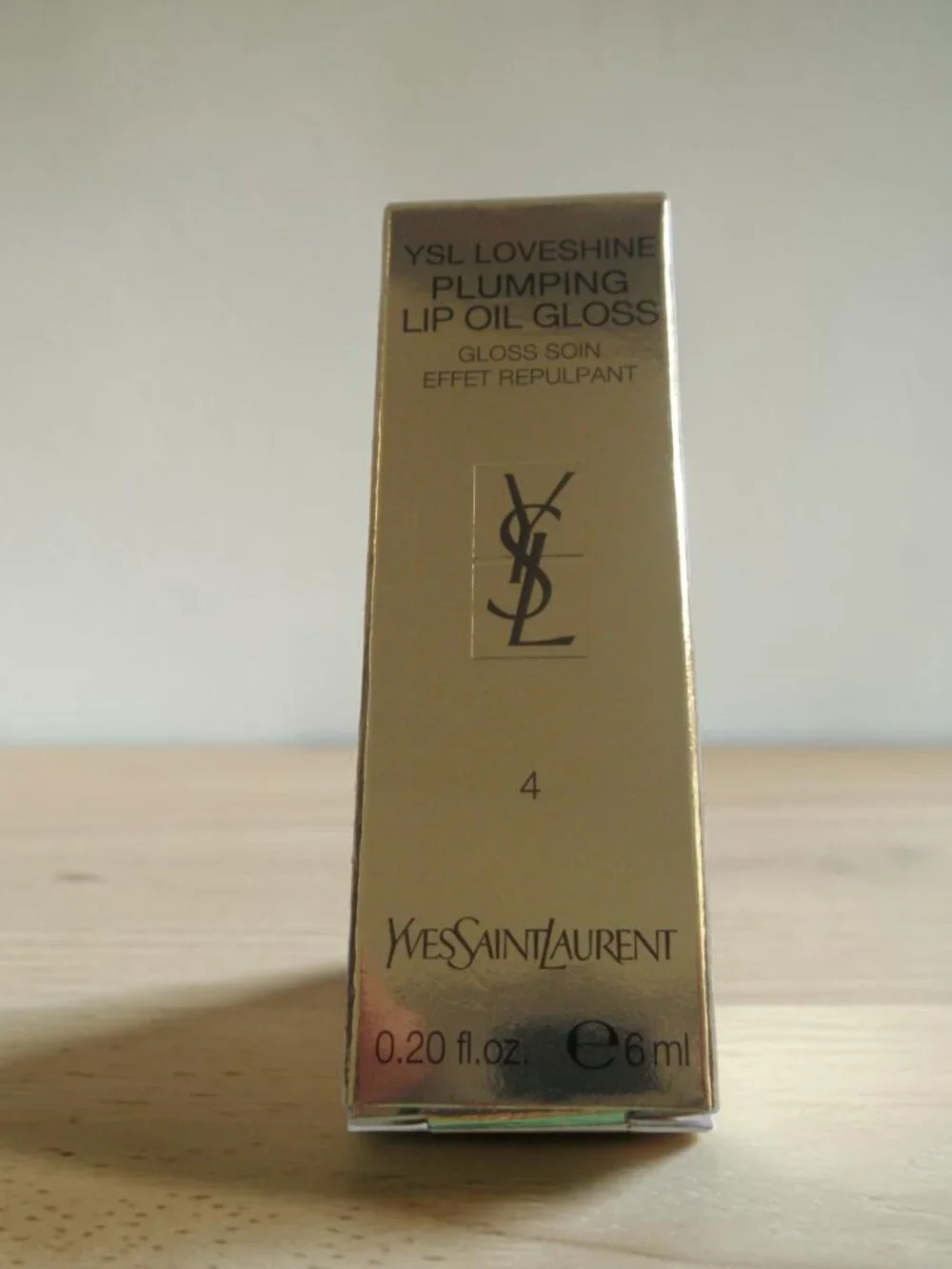 YSL Loveshine Plumping Lip Oil Gloss -  4 - HONEY PURE LOVE, NWT